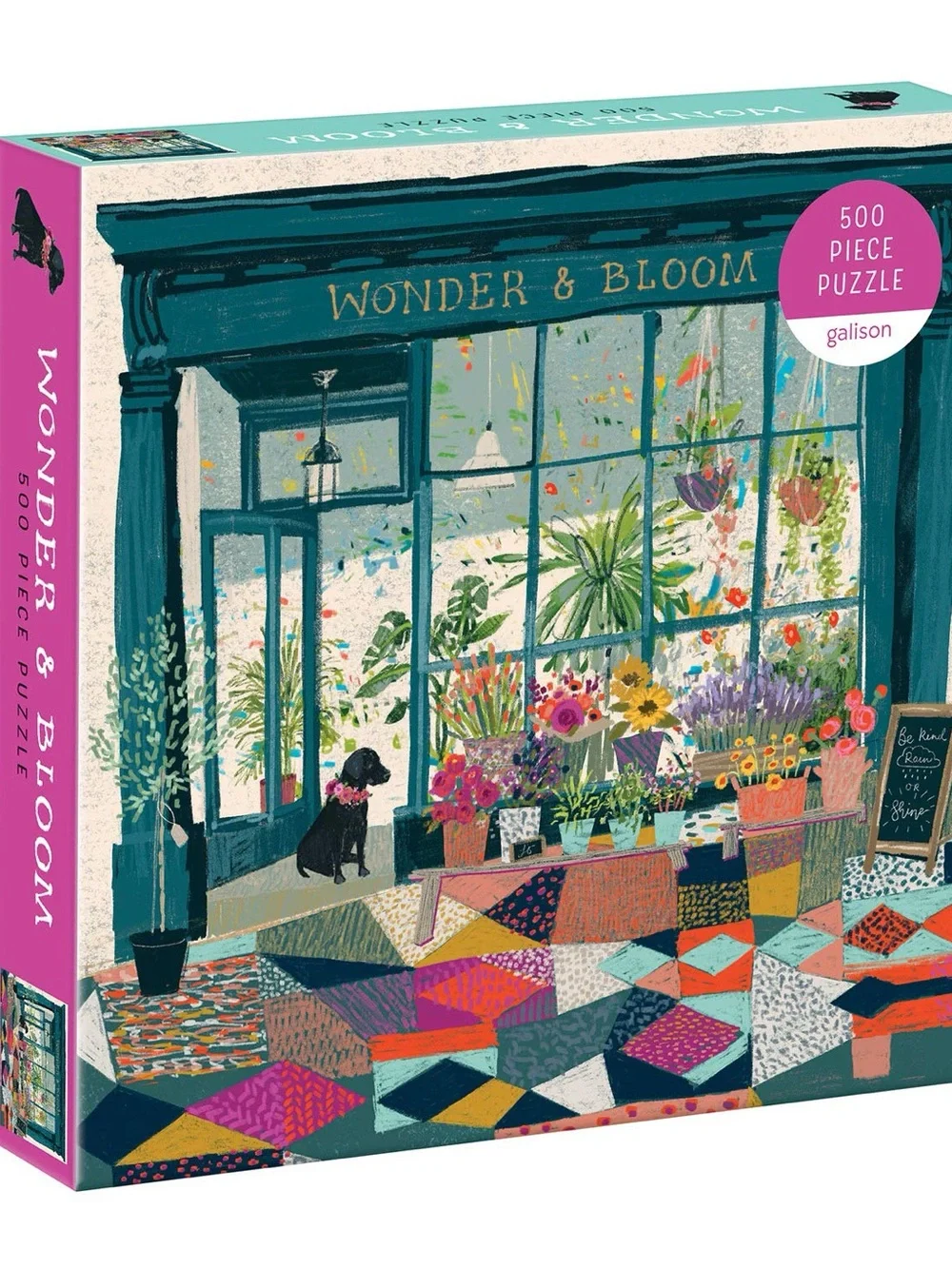 Galison Wonder & Bloom Floral Shop 500-Piece Puzzle - Picture 1 of 2